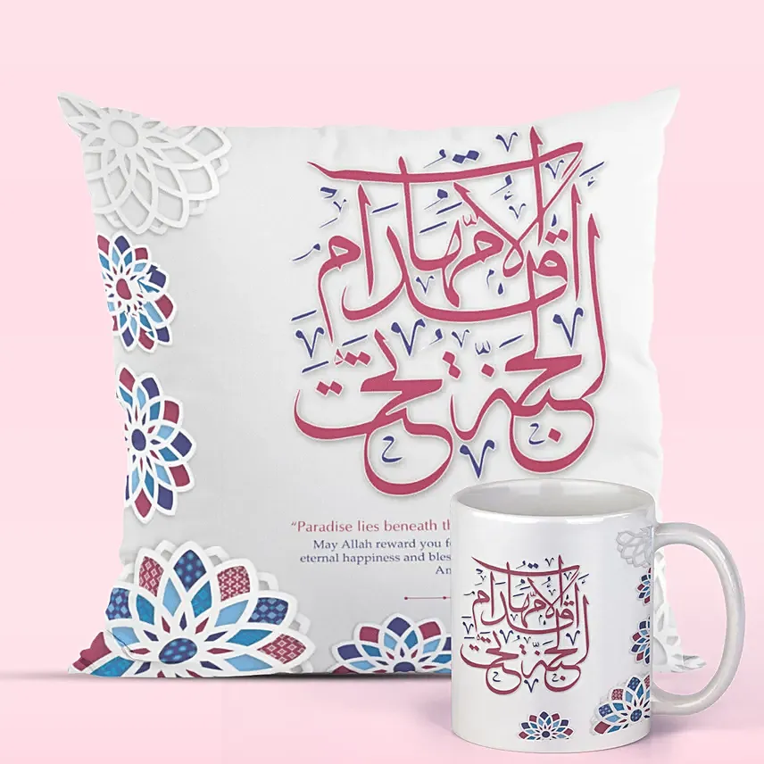 Mothers day Special Mug And Cushion Combo: Personalized Mugs Dubai