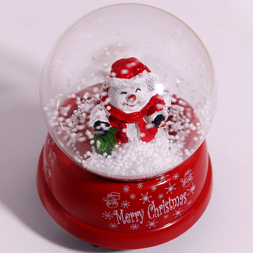 كرة الثلج الزجاجية بداخلها مجسم سانتا لطيف هدية كريسمس لطيفة: هدايا الكريسماس