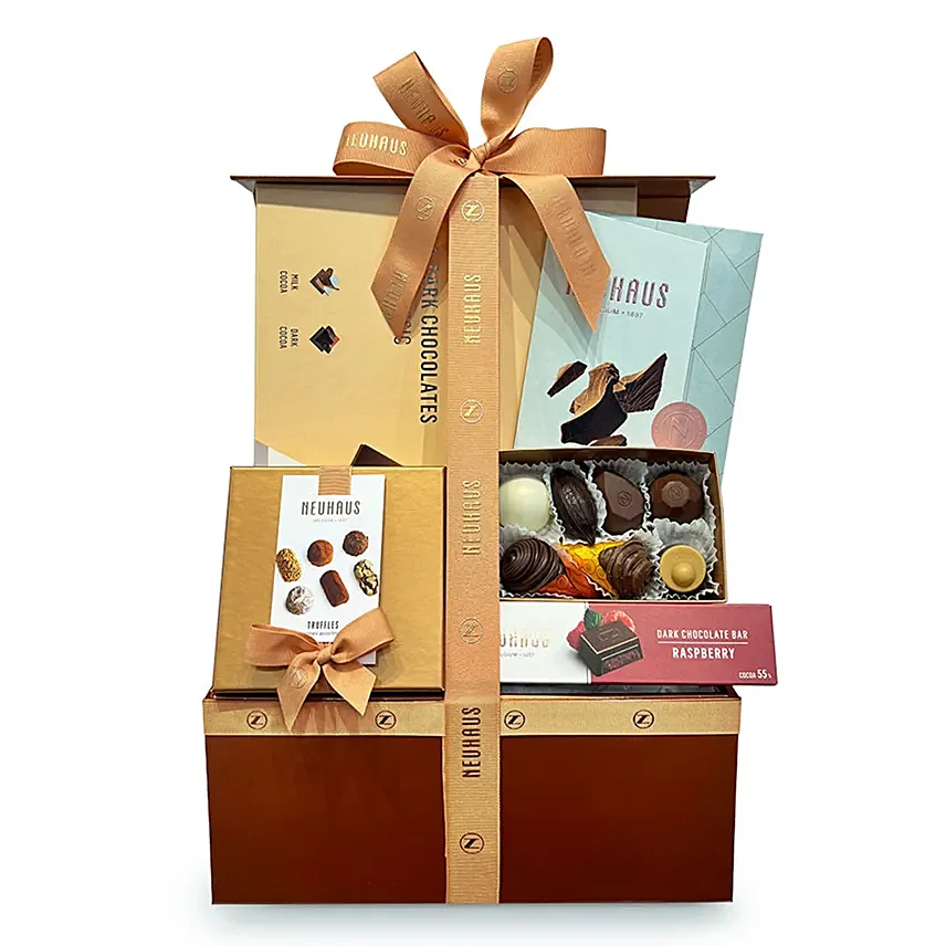 شوكولاتة نيوهاوس البلجيكية - بوكس 5 أنواع منوعة: هدايا للمنزل الجديد