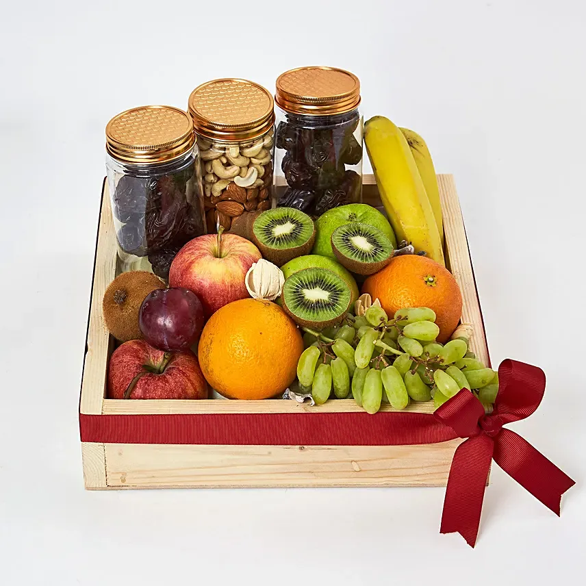 Nuts and Fruits Hamper: Fruits Arrangement