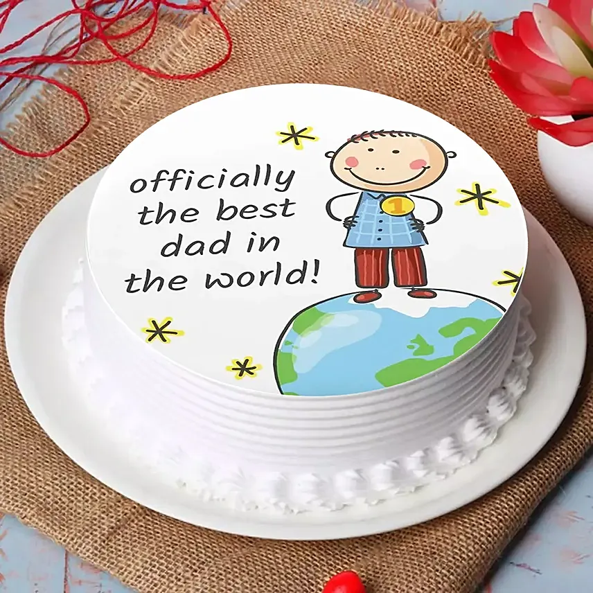 Officially Best Dad Cake: 