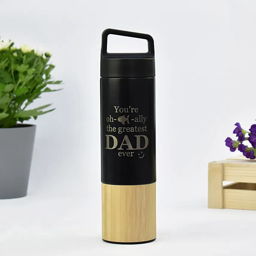 Officially Best Dad Premium Bottle: Personalised Gifts For Birthday