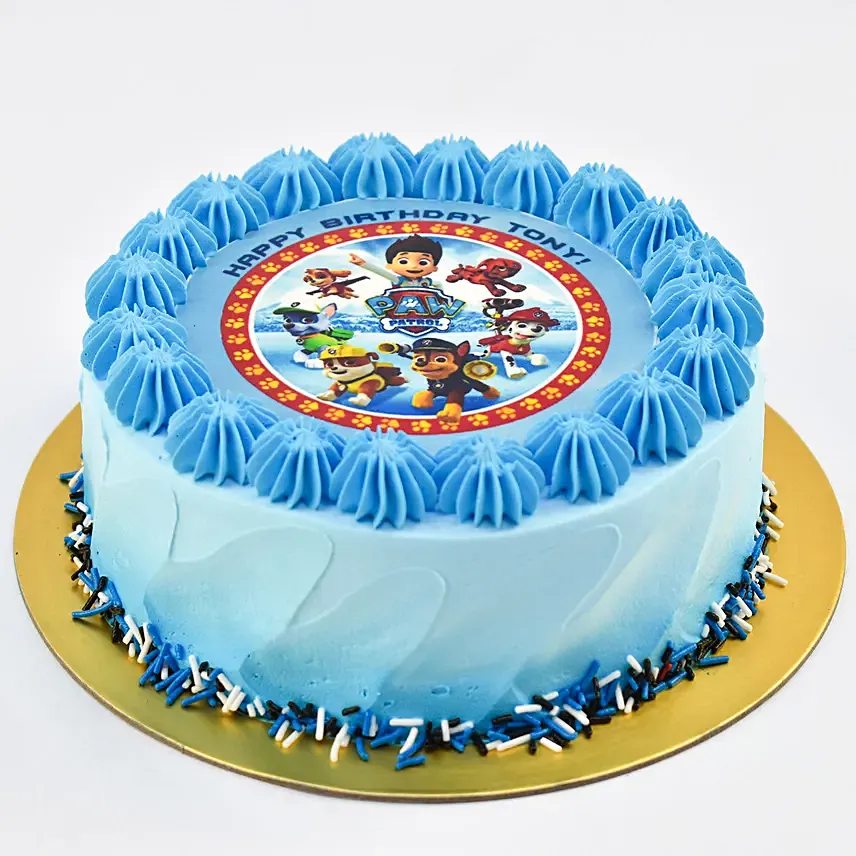 Paw Patrol Cake For Birthday: Chocolate Cake 