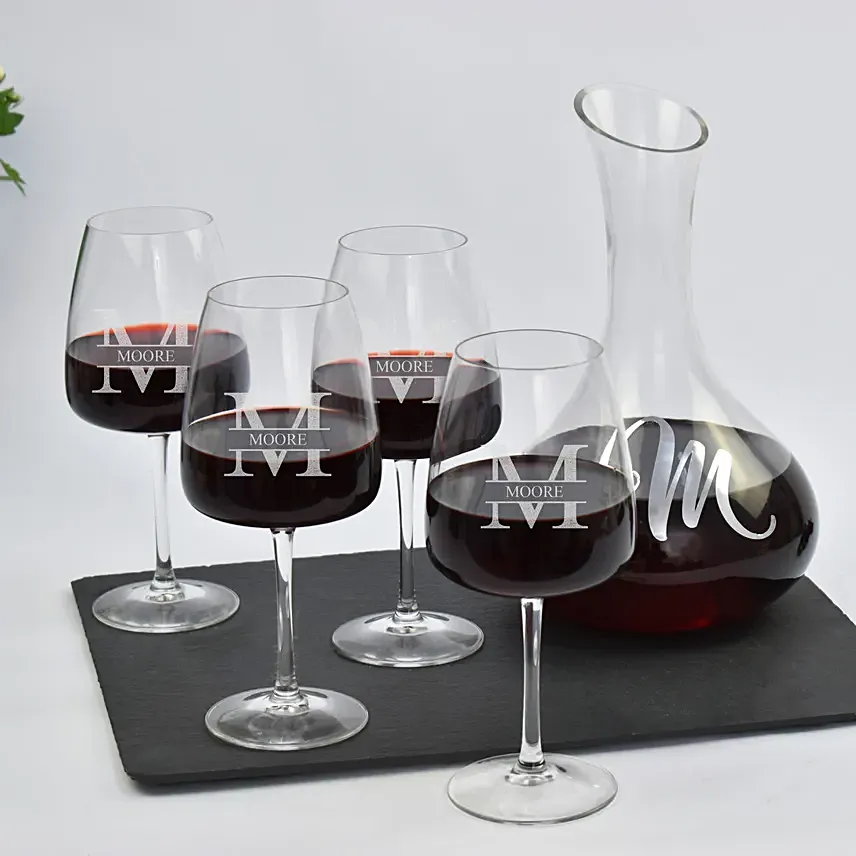 Personalised Decanter and Glasses Set: 
