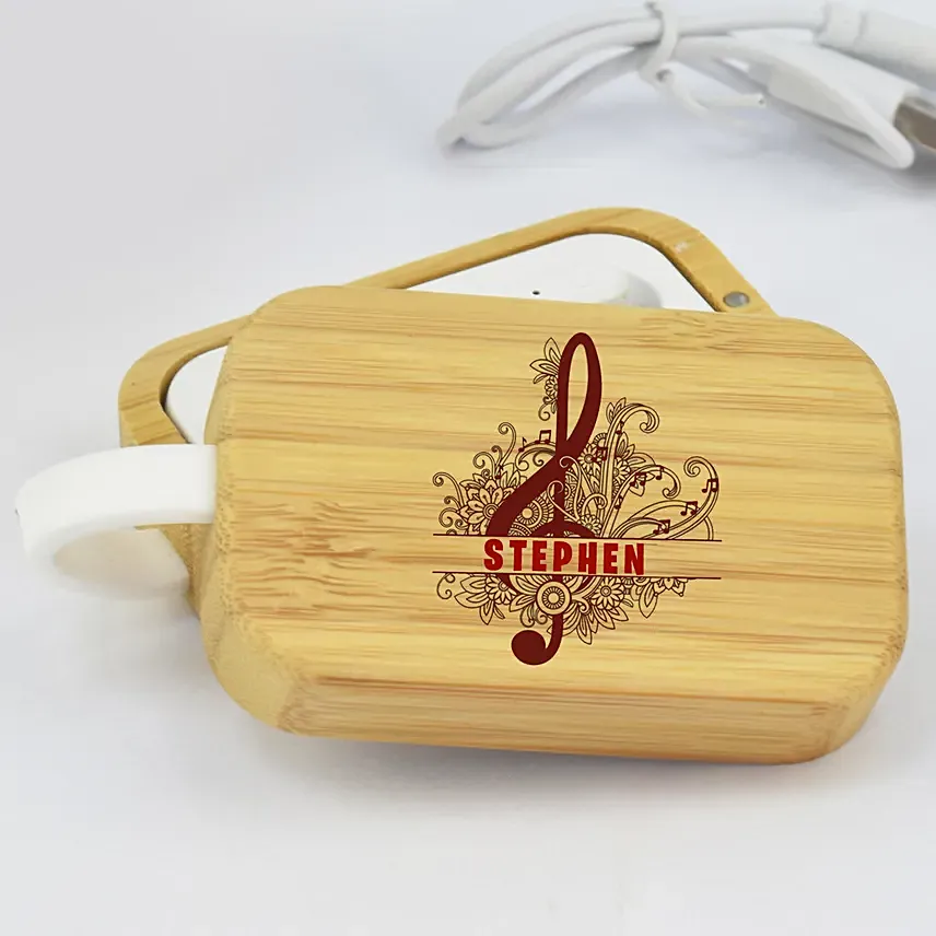 Personalised Earbuds with Case: Bhai Dooj Personalised Gifts