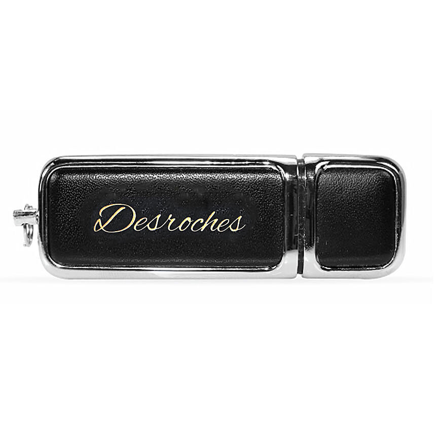 Personalised Engarved Pendrive 16GB Black: Engraved Gifts in Dubai