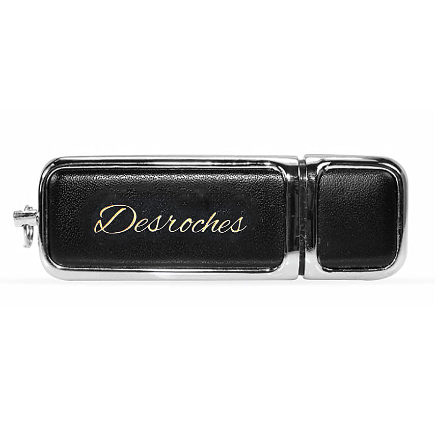 Personalised Engarved Pendrive 16GB Black: Engraved Gifts