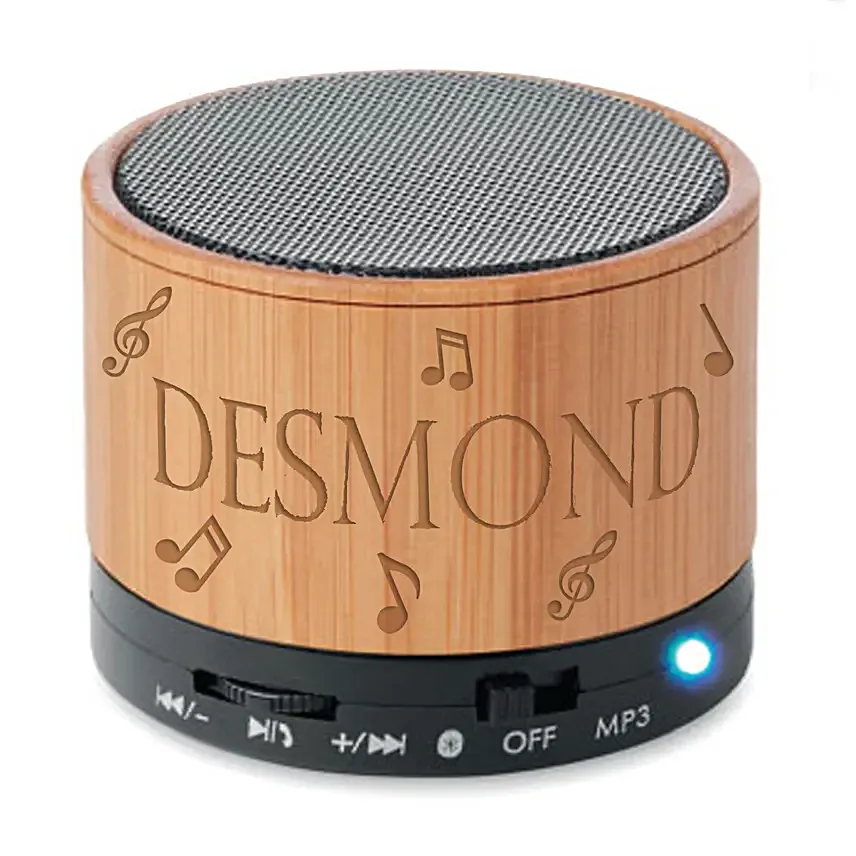 Personalised Engraved Bluetooth Speaker: Wedding Anniversary Gifts