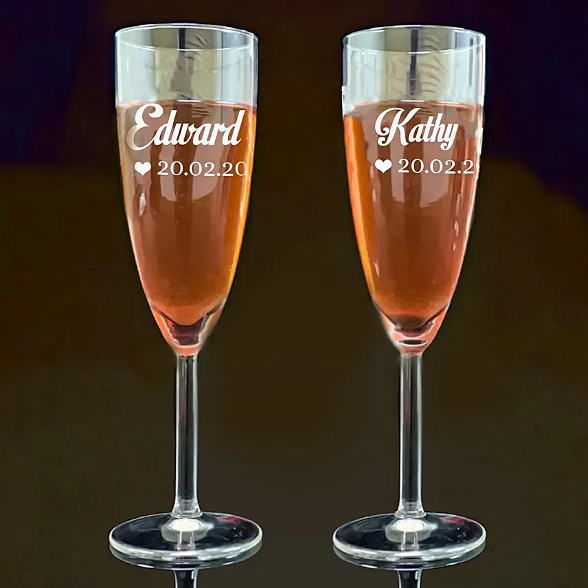 Personalised Engraved Juice Glass: Wedding Gifts Dubai
