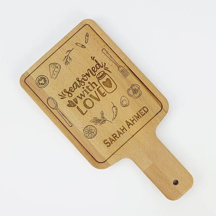 Personalised Engraved Wooden Server Plate: 