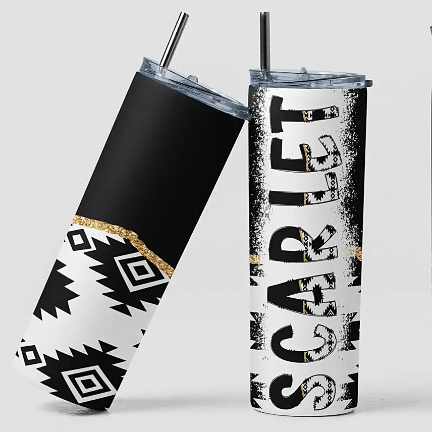 Personalised Name Pattern Tumbler: 