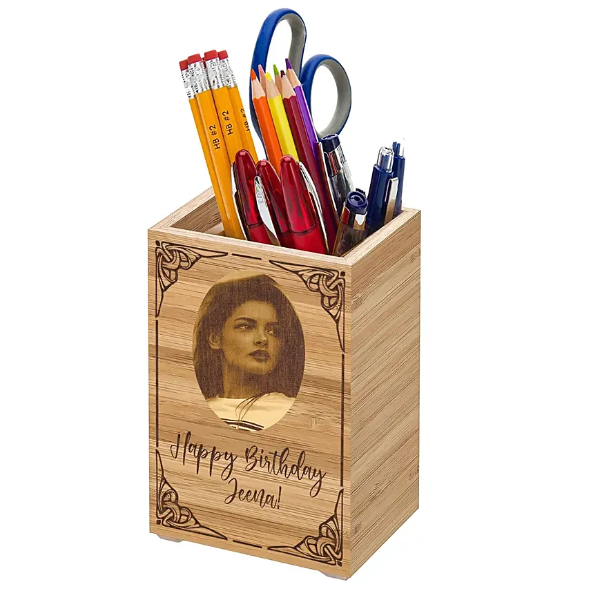 Personalised Pen Holder: Office Stationery