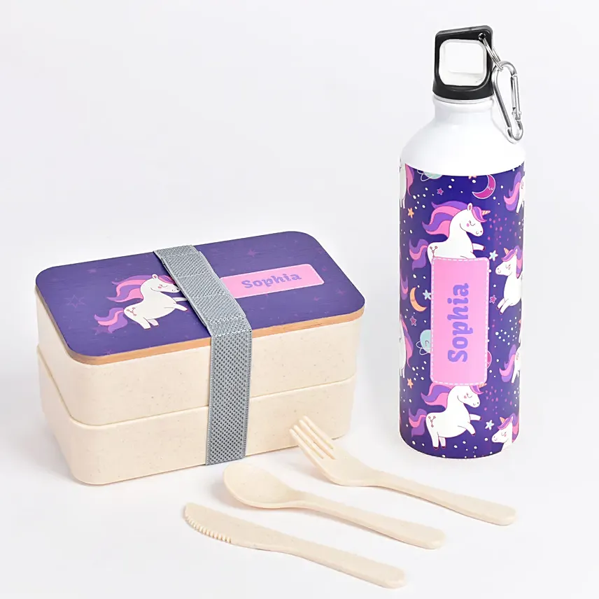 Personalised School Combo For Girl: Drinkware Gifts