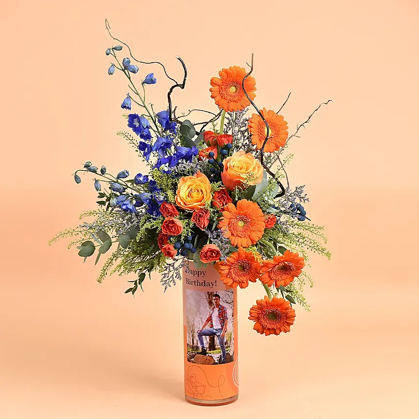 Personalised Vase Birthday Wishes For Him: 