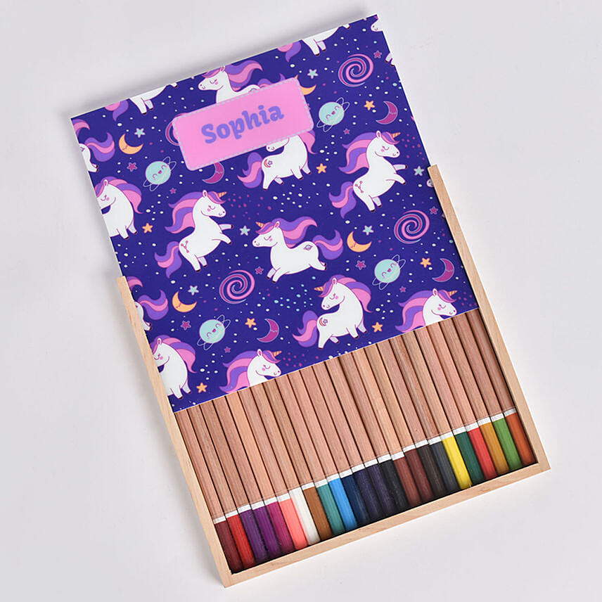 Personlised Color Pencil For Baby Girl: Stationery Gifts