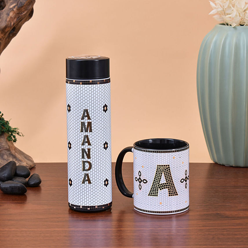 Personlized Mug And Bottle Combo: 