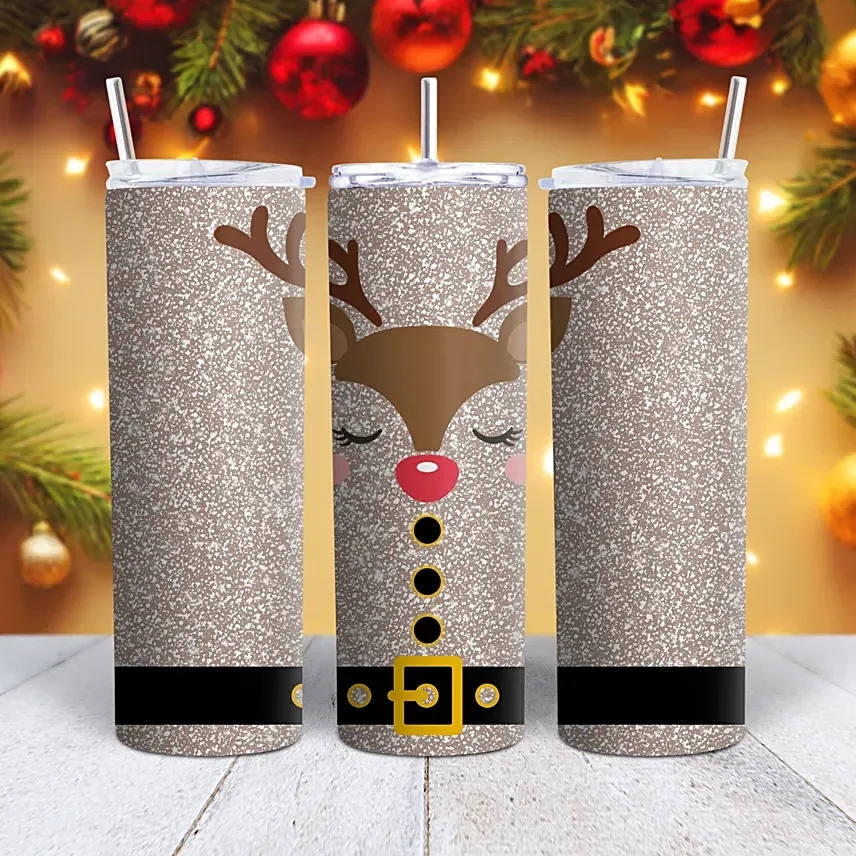 Reindeer Travel Sipper: Personalised Christmas Gifts