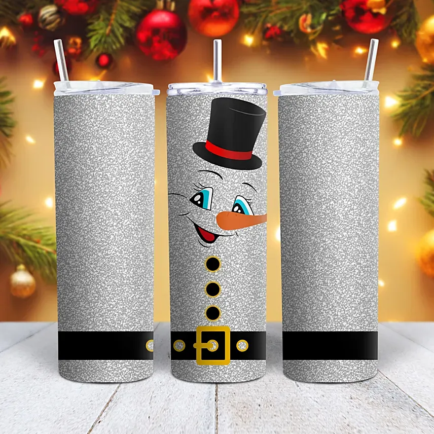 Snowman Travel Sipper: Personalised Christmas Gifts