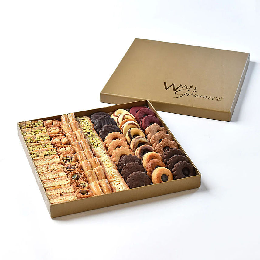 Petit Four and Asoorted Baklava Box Large By Wafi: Cookies 
