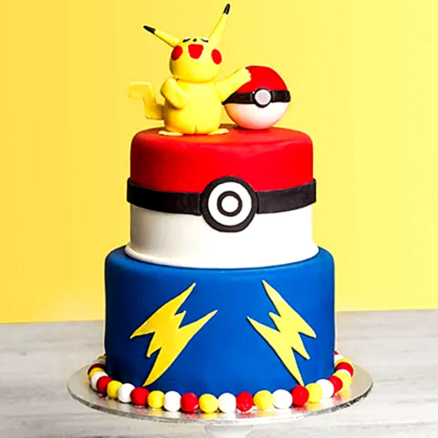 كيك شهي بتصميم بوكيمون من طبقتين: Pokemon Cakes 