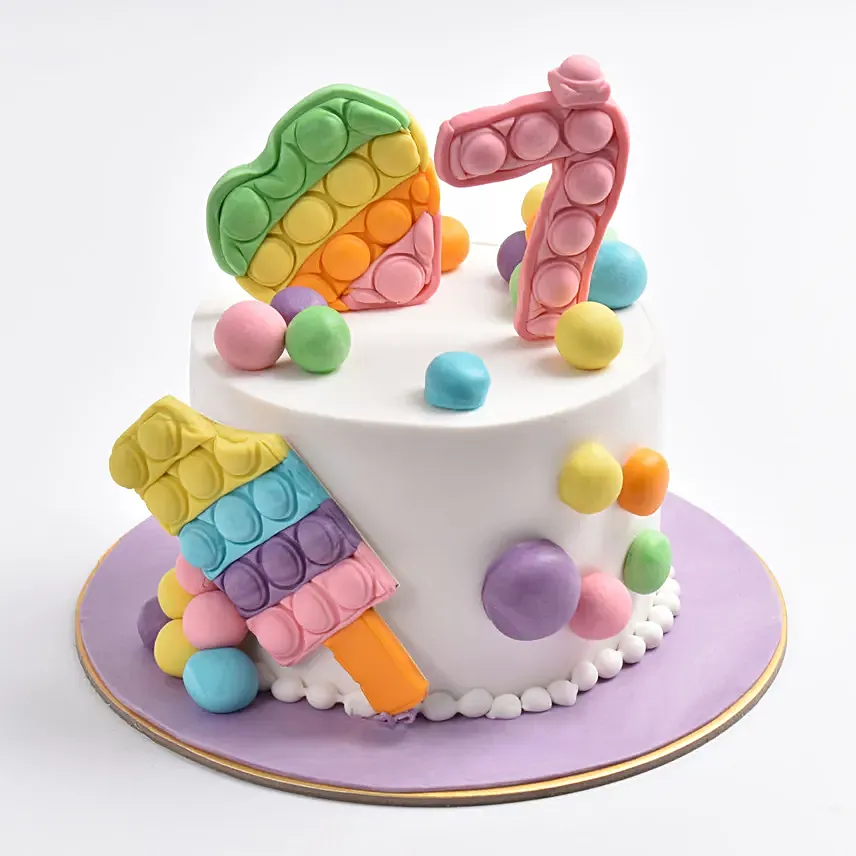 Pop It Puzzle Cake: Birthday Cakes for Boys/Girls