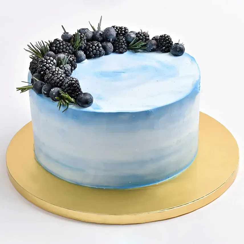 Pretty Sky Blueberry Cake: Anniversary Designer Cakes