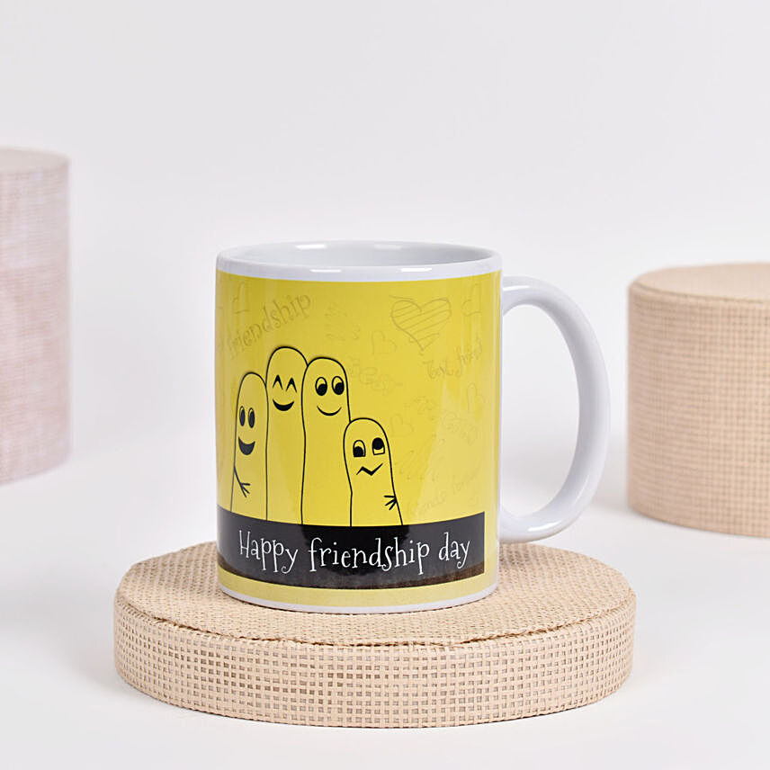 Printed Friends Mug: Friendship Day Personalised Gifts