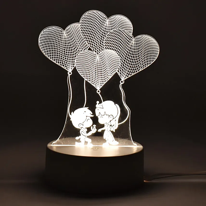 Propose Day Led Lamp: Personalised Anniversary Gifts 