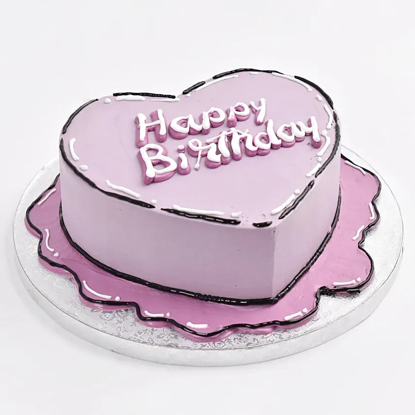 Purple Heart Cake: Birthday Cakes for Her
