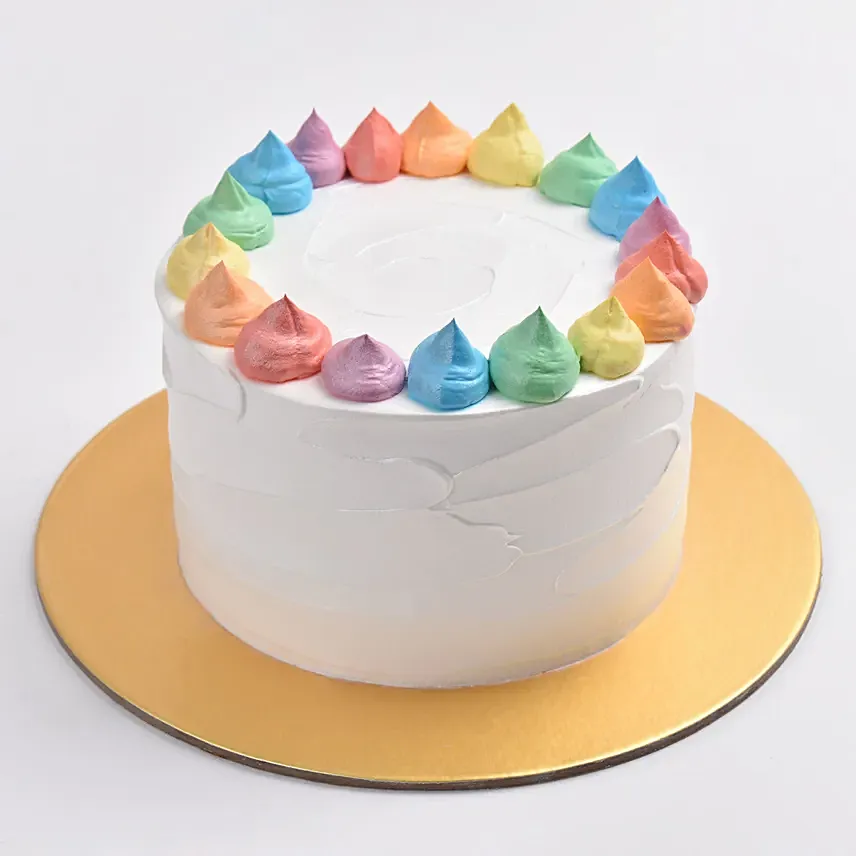 Rainbow Surprise Cake: Exquisite Designer Cakes for Anniversary