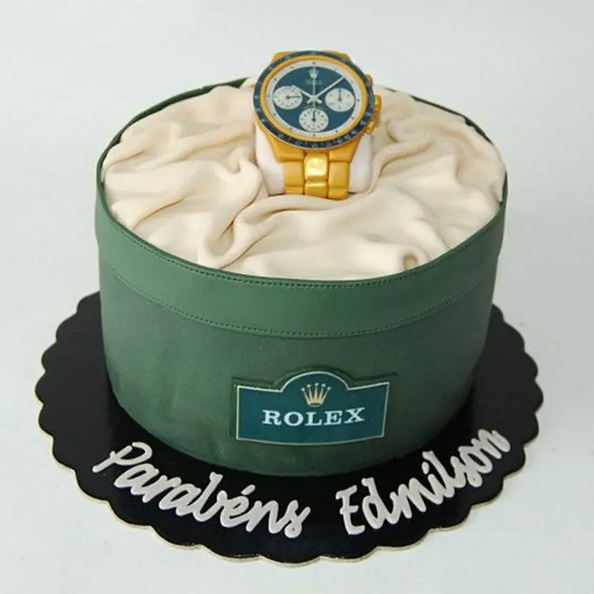 Rolex Watch Designer Cake: 1st Anniversary Gifts
