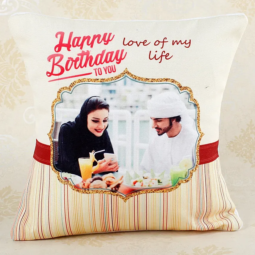 Romantic Birthday Personalized Cushion: Personalised Cushions