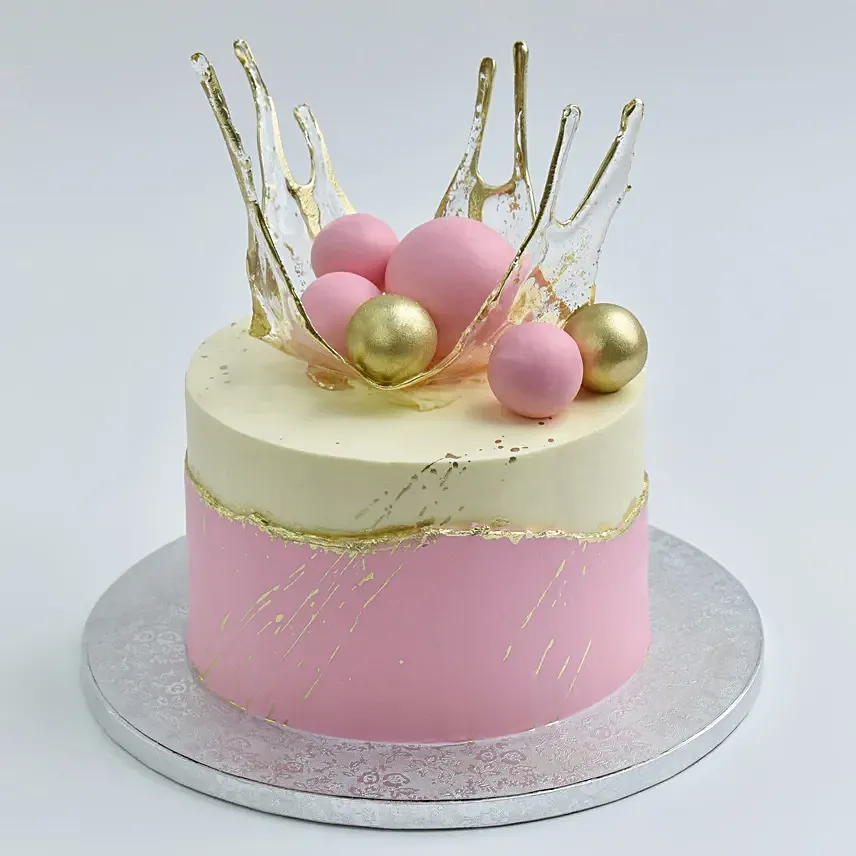 Royal Pink Crown Cake: Designer Cakes