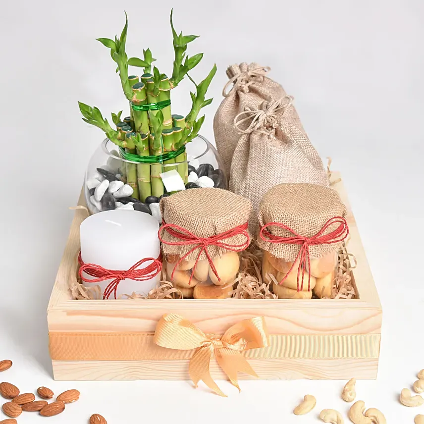 Snack Treat with Bamboo: Dry Fruits 