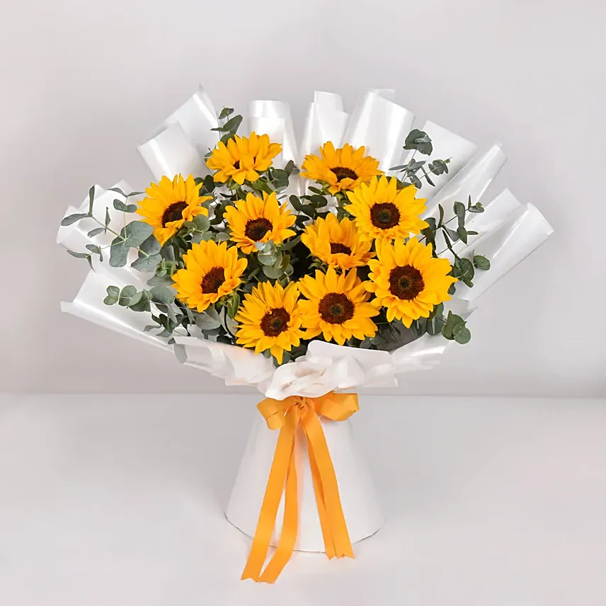 Sunflowers Pop Bouquet: Flower Shop