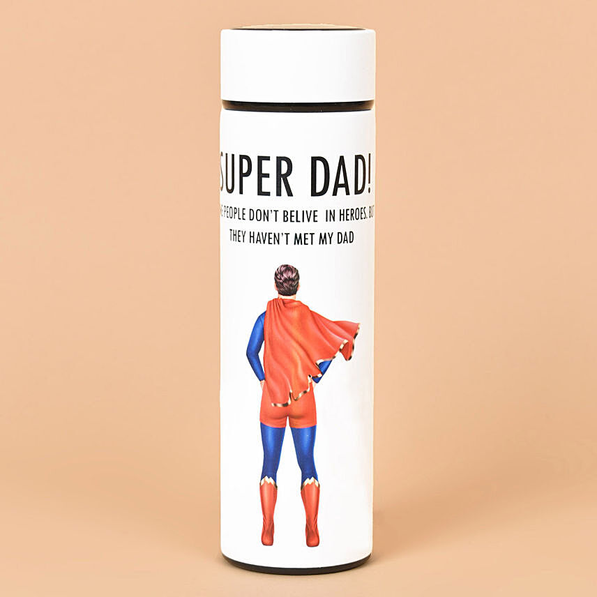 Super Dad's Companion: Temperature Display Bottle: Personalised Gifts Offers