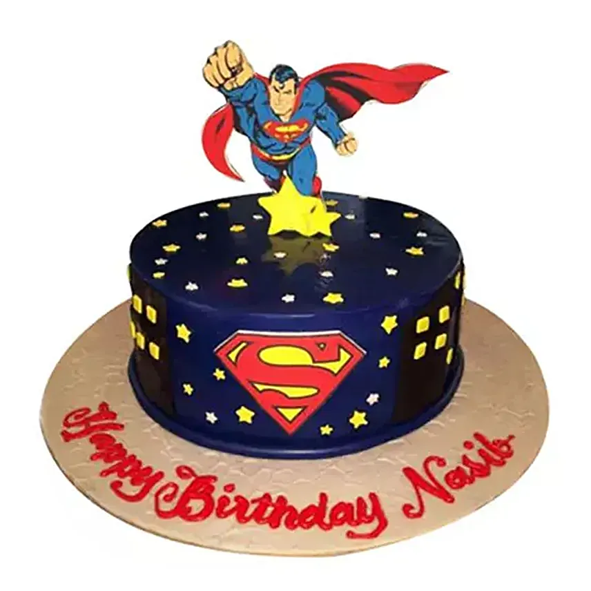 Superman Cakes: Cartoon Birthday Cakes