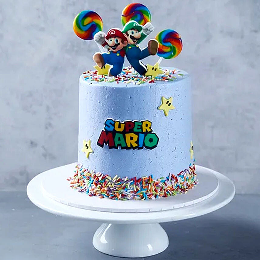 كيك رائع شهي ولذيذ بشخصيات سوبر ماريو: Cakes for Sister