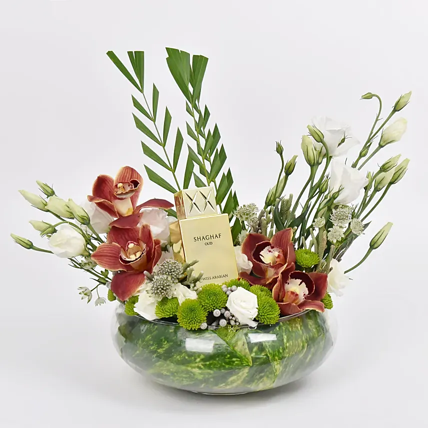 Sweet Dad Flower Arrangement With Perfume: 