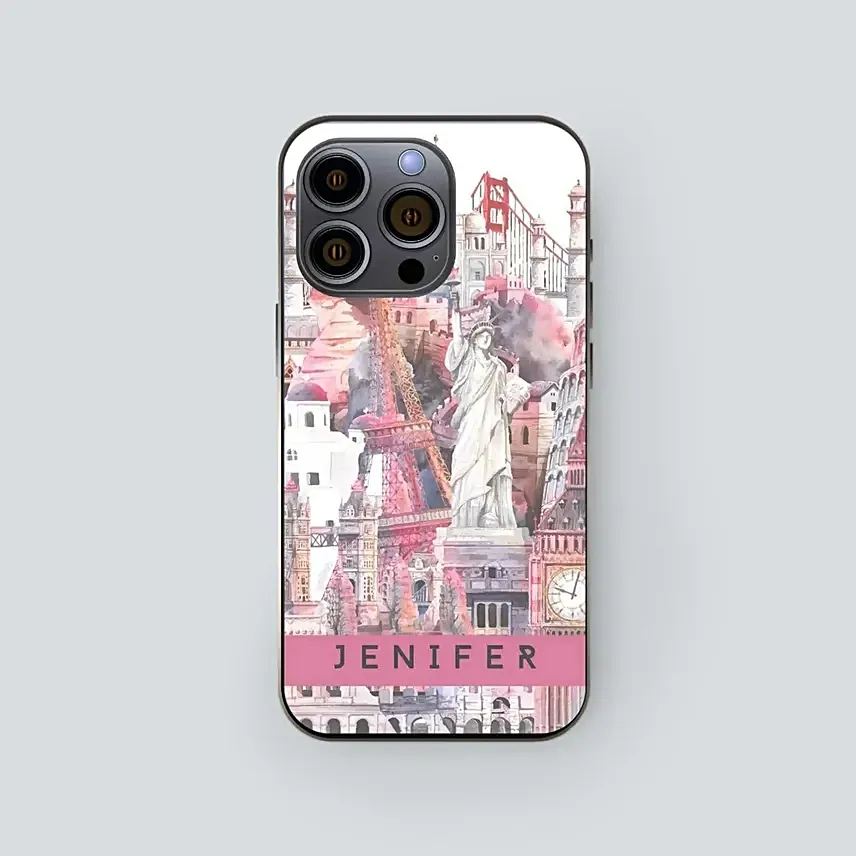 Travel Theme Personalised Iphone Case: Personalised Gifts for Her