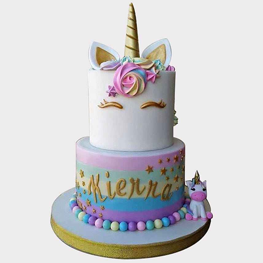 Unicorn Themed Cake: Fondant Cakes