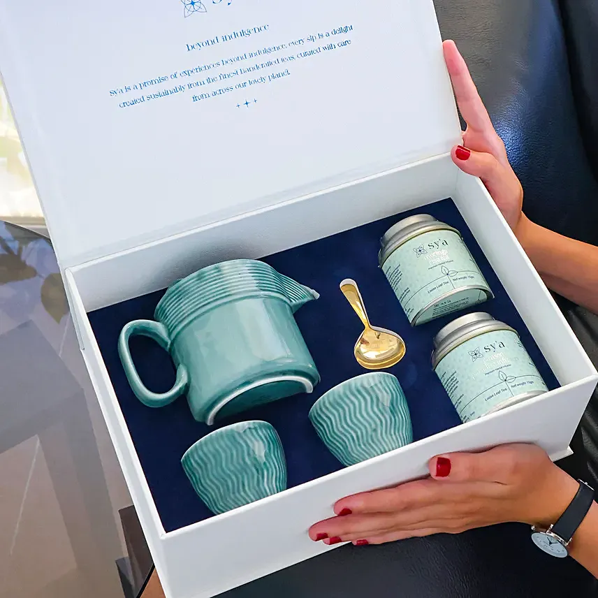 Sy'a Royal Tea Set With Herbal Infusions: Tea and Coffee Gift Hampers