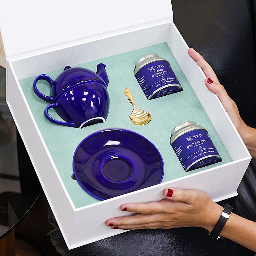 Sy'a Solo Solace With Green Teas: Tea and Coffee Gift Hampers