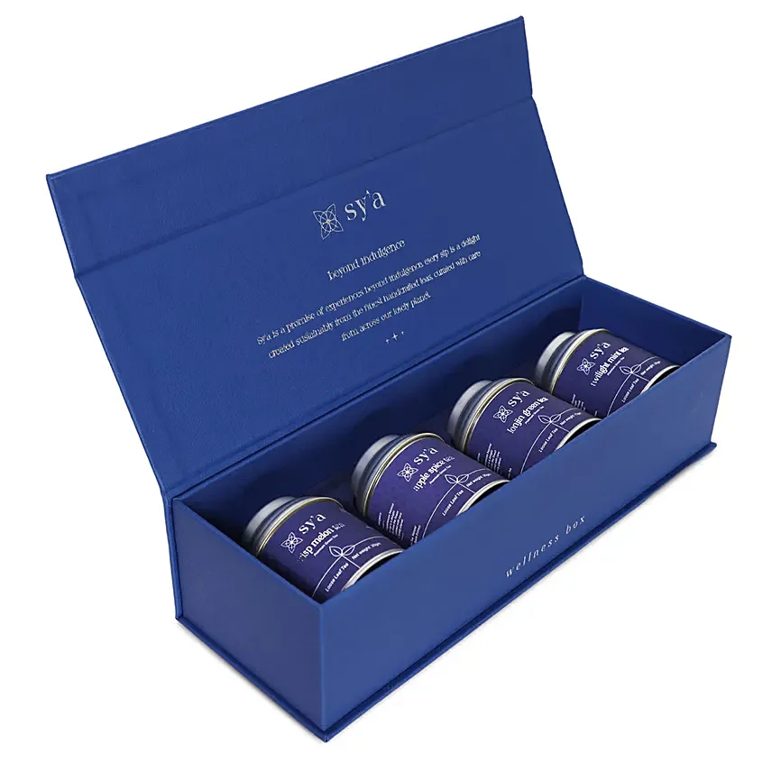 Sy'a Wellness Box With Green Teas: Tea and Coffee Gift Hampers