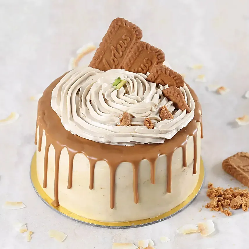 Vegan Lotus Biscoff Cake: Birthday Cake for Dad
