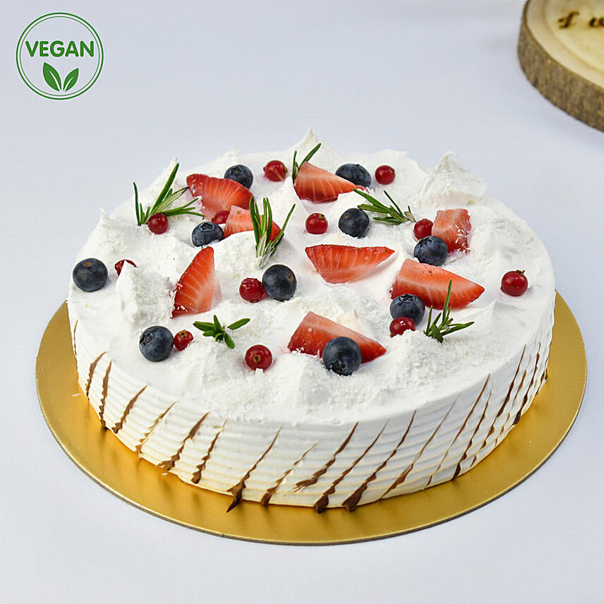 Vegan Vanilla Crunchy Cake 1 Kg: Vegan Cakes