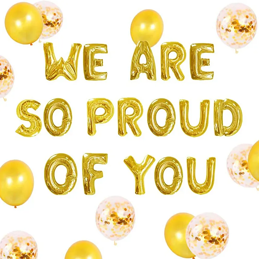 We are Proud Balloon Set: Graduation Gifts