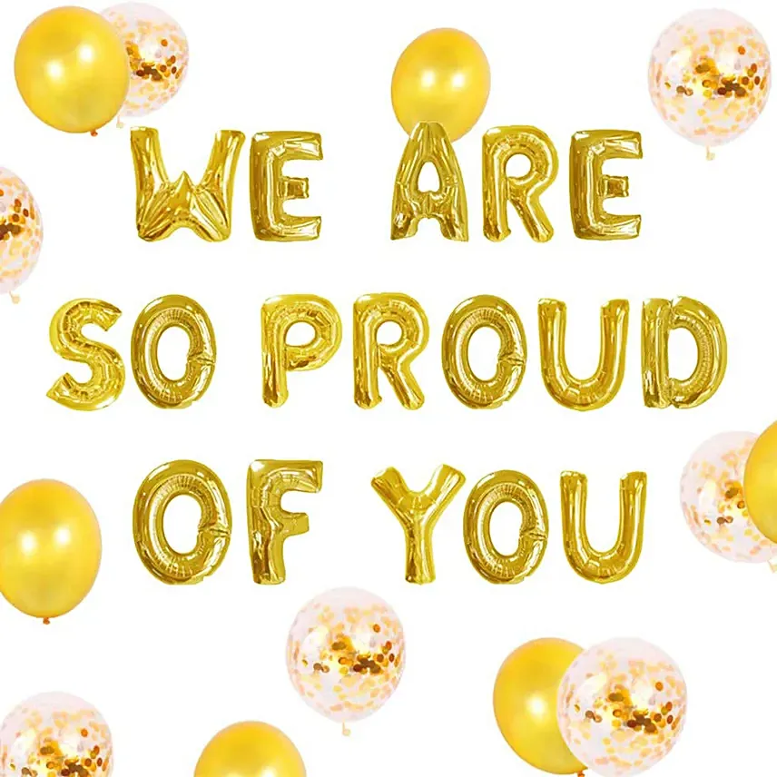 We are Proud Balloon Set: Graduation Gift Ideas