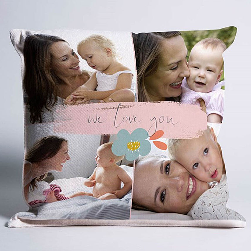 وسادة لطيفة مطبوع عليها 4 صور حسب الطلب: هدايا بتصميم خاص لعيد الأم