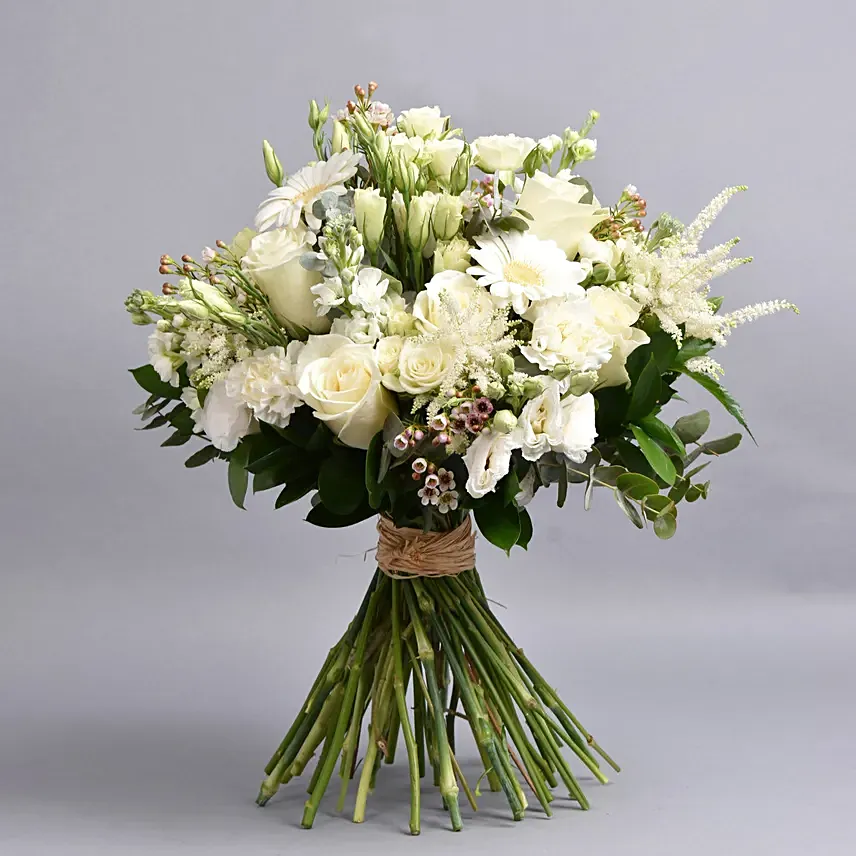 White Beauty: Birthday Flower Arrangements